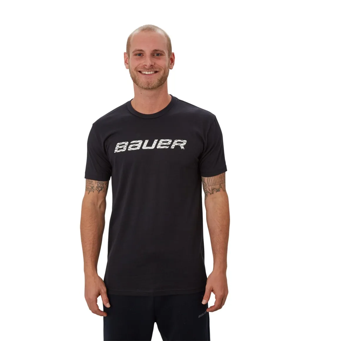 Bauer Graphic Ss Crew Sr Svart